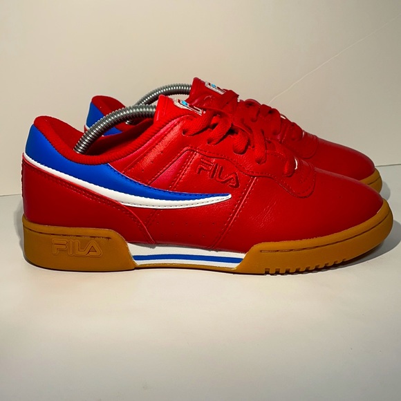 Fila Classic Red/Blue/White Retro Style Sneaker Men’s 6 Womens 8 - Picture 7 of 10